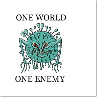 One World One Enemy Posters and Art